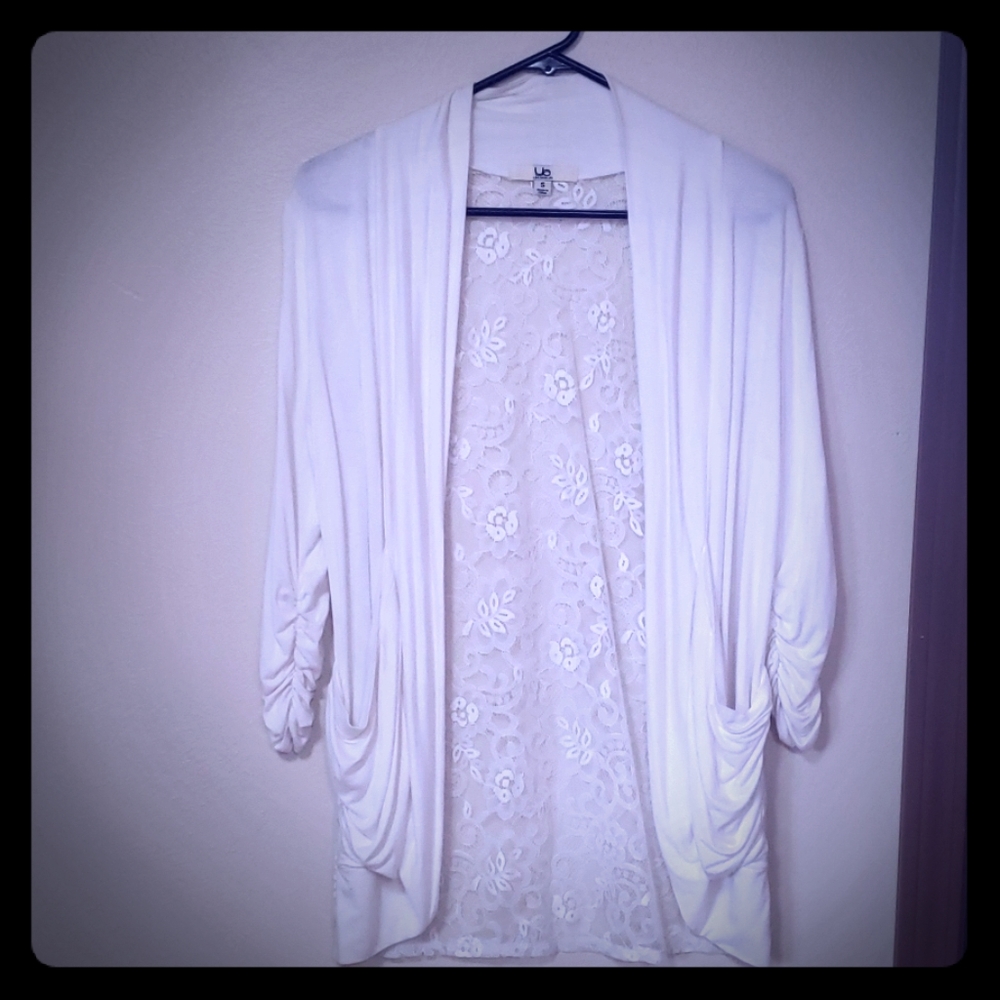 Lace-Backed Cardigan